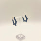 Astrid Navy & Orange Earrings