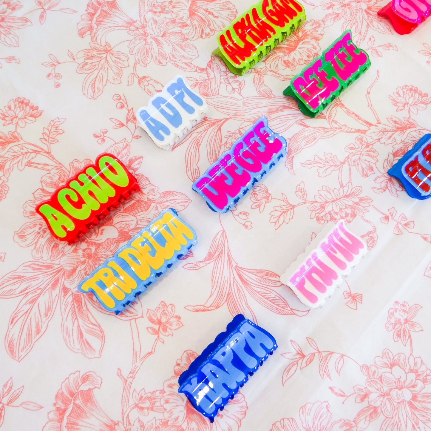 Sorority Hair Clips