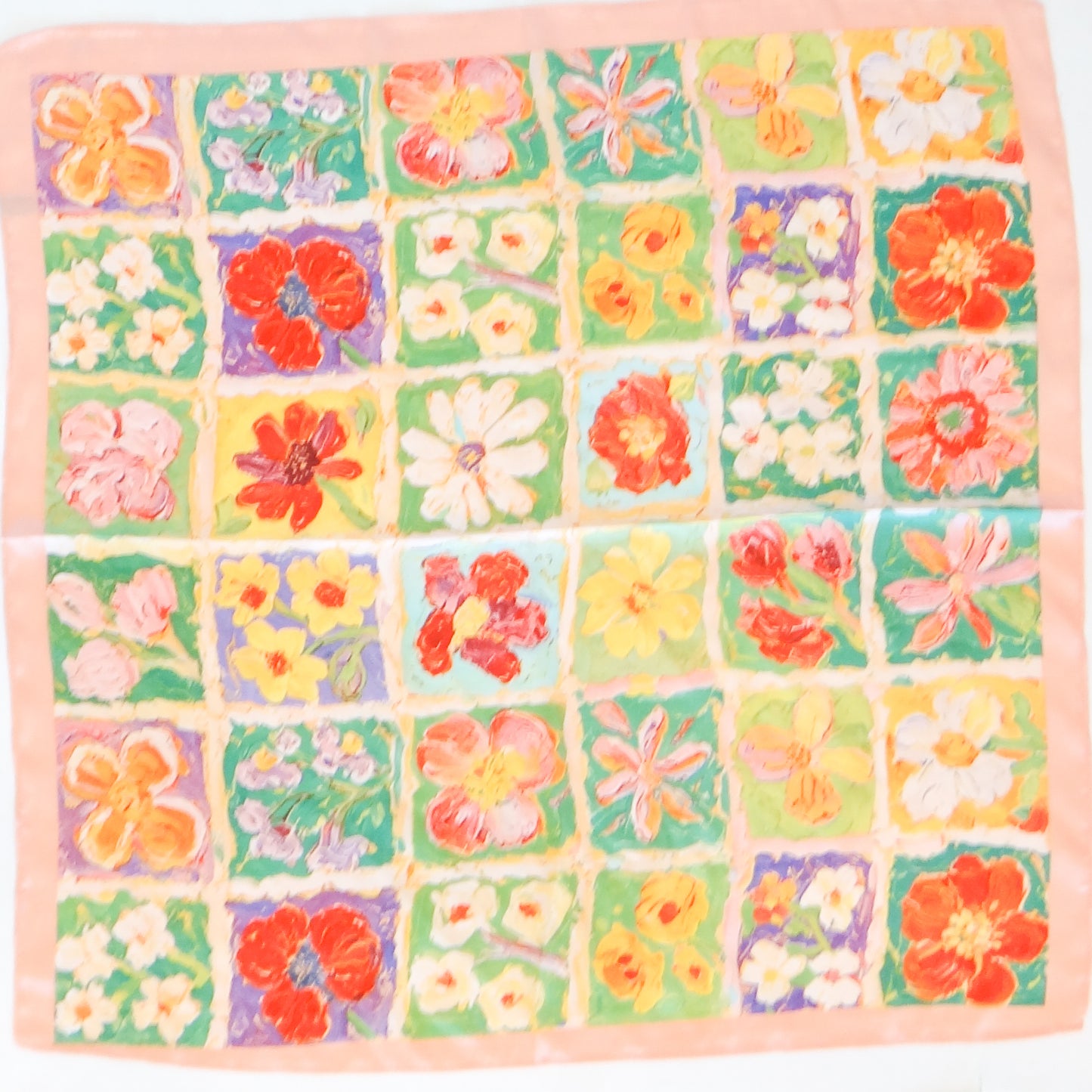 Flower Stamp Scarf