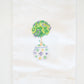 Mardi Topiary Hemstitch Hand Towel