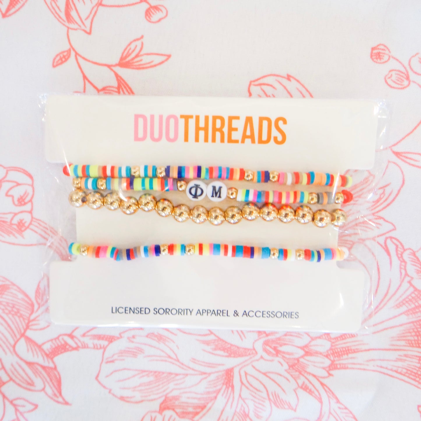 Sorority Beaded Stack Bracelet Set