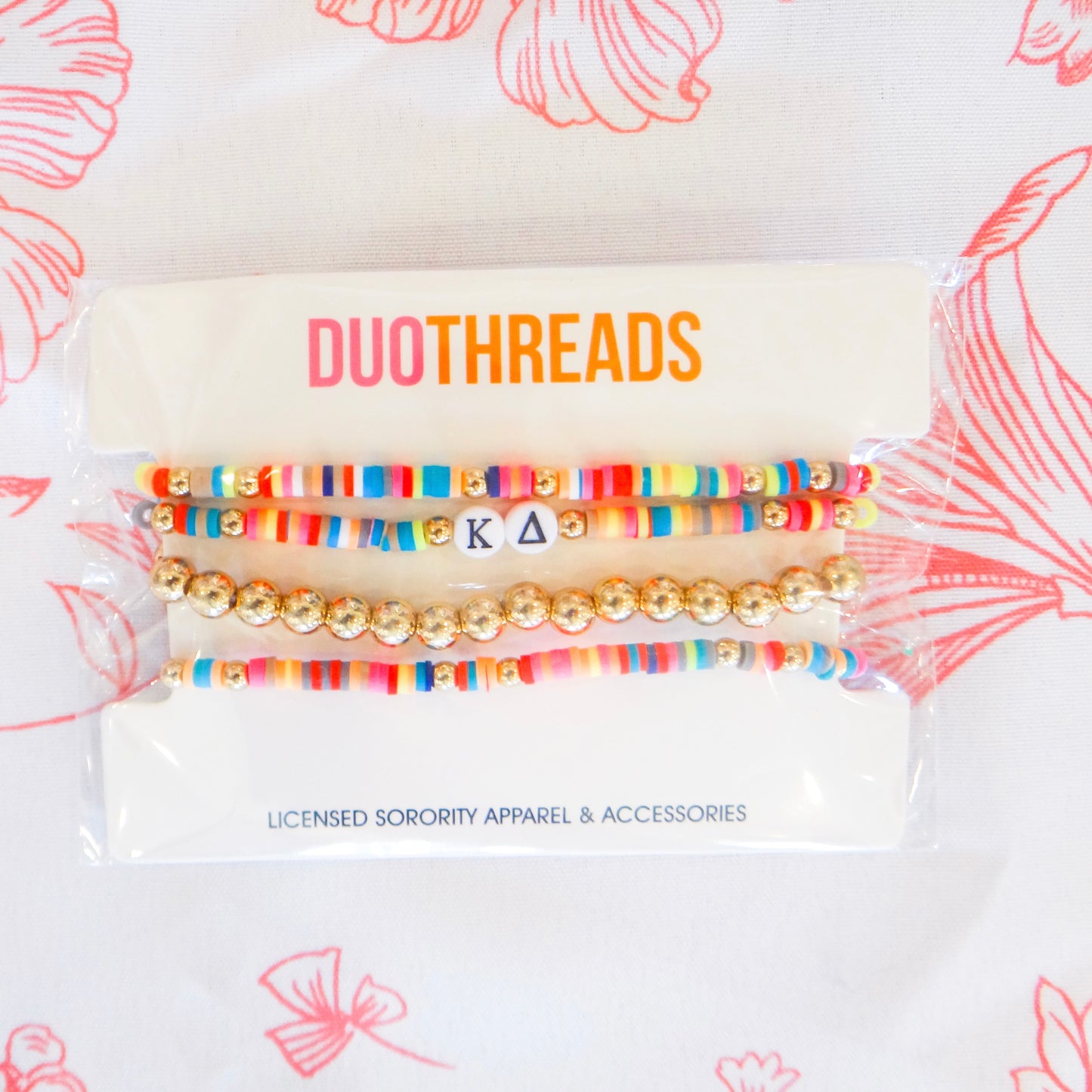 Sorority Beaded Stack Bracelet Set