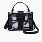 M2728 Toni Clear Flapover Crossbody Bag: Silver