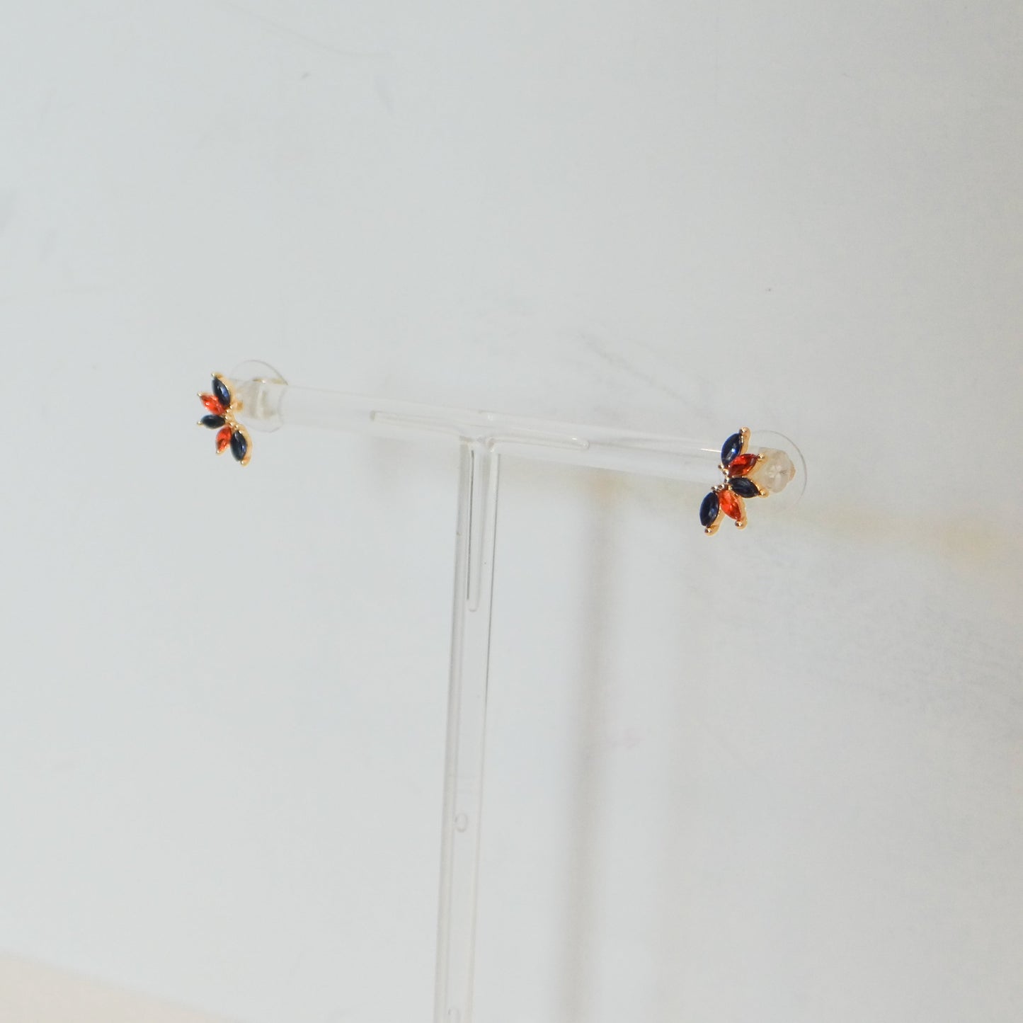 Jones Navy and Orange Earrings
