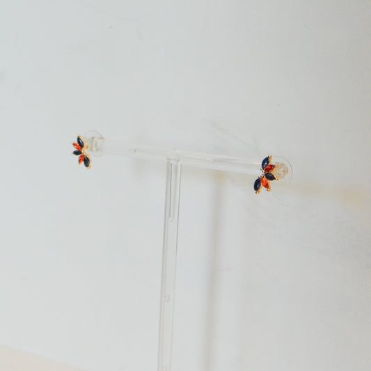 Jones Navy and Orange Earrings