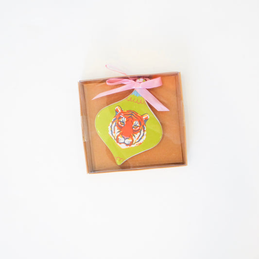 Tinsel Tiger Ornament