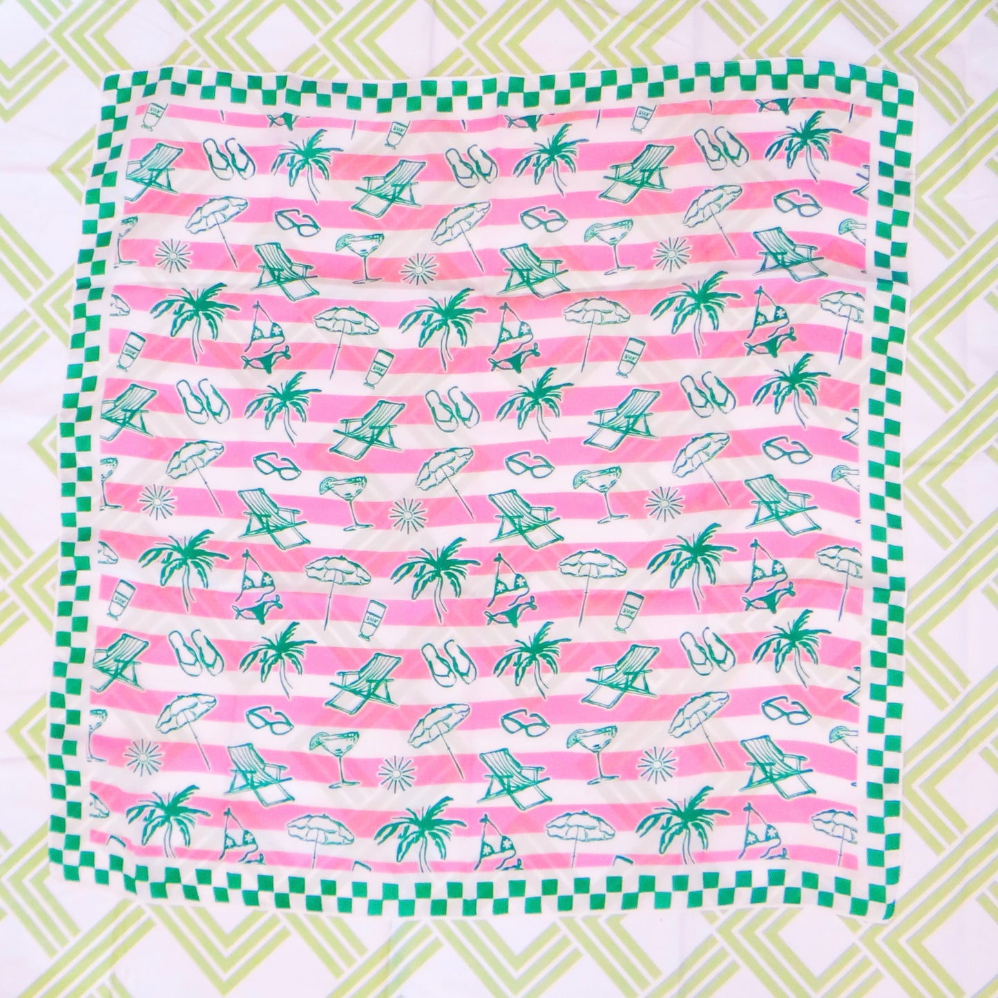 Pink Tropical Scarf