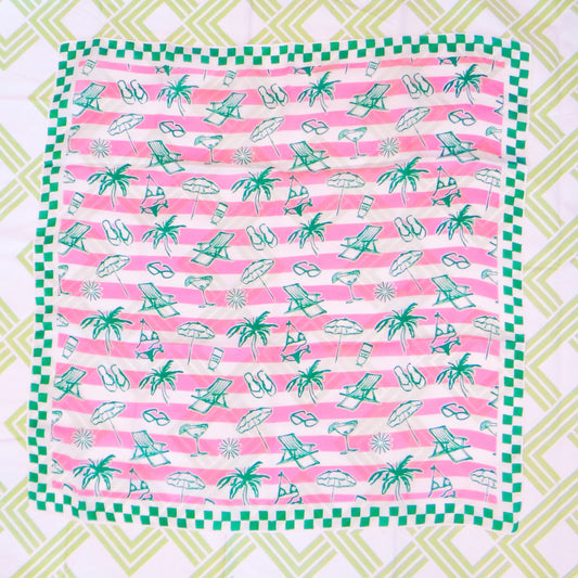 Pink Tropical Scarf