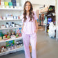 Pink Pinstripe Sleep Pants