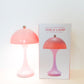 Pink Mushroom Cordless Lamp