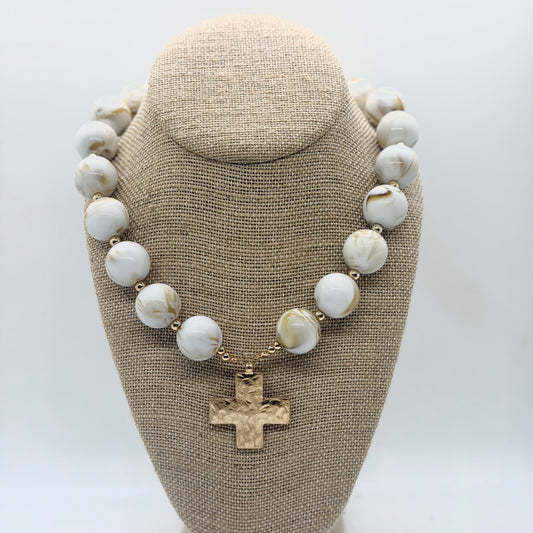 Natural Cross Necklace