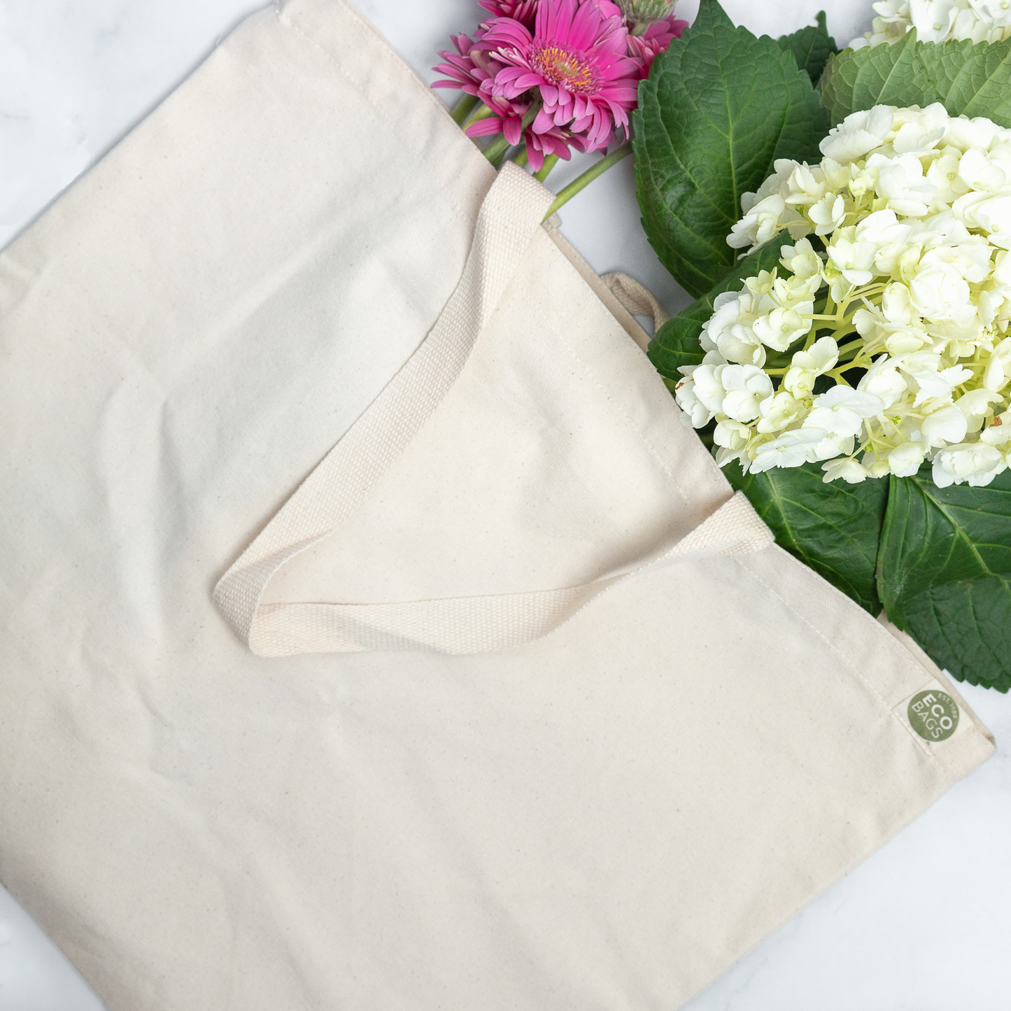 Recycled Cotton Large Gusset Tote: Natural