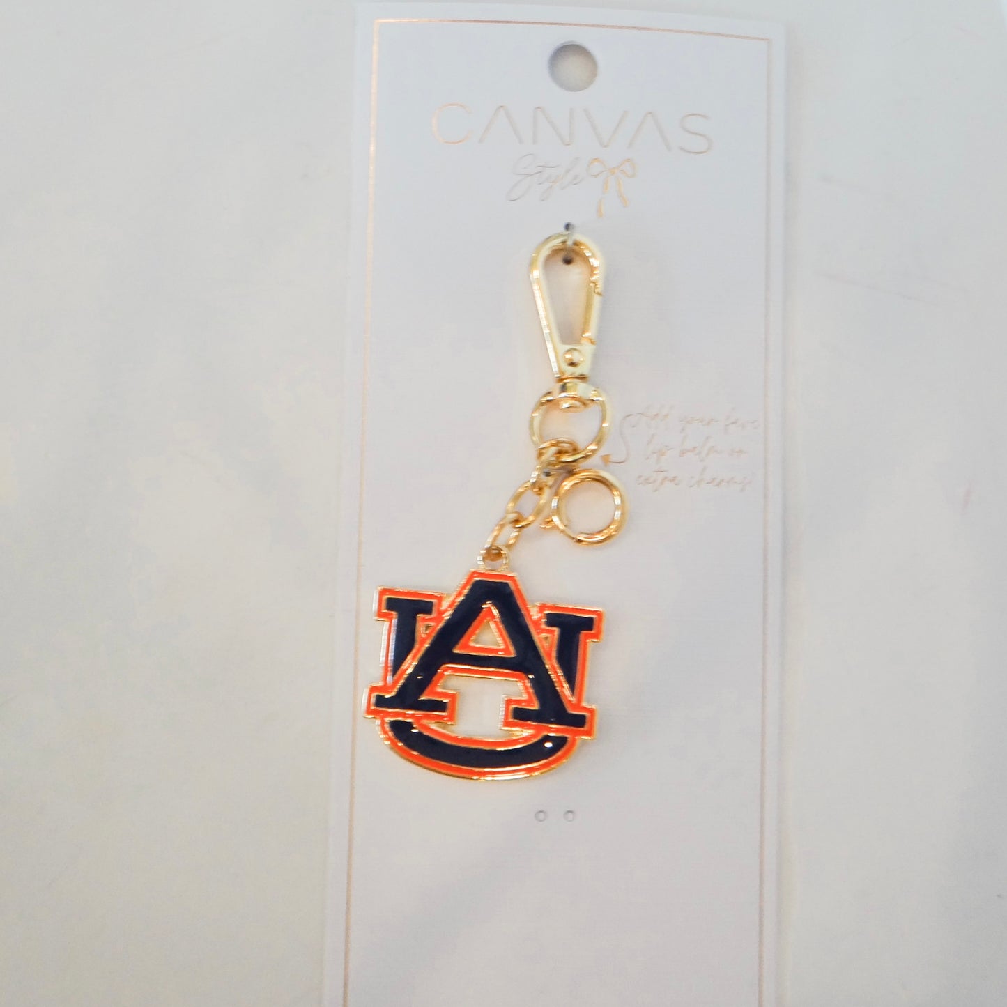 Auburn Logo Bag Charm
