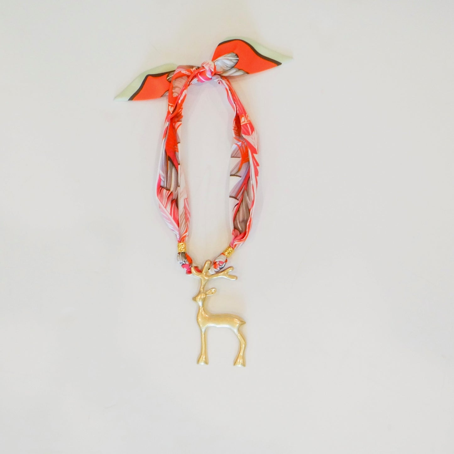 Christmas Scarf Charm Necklace