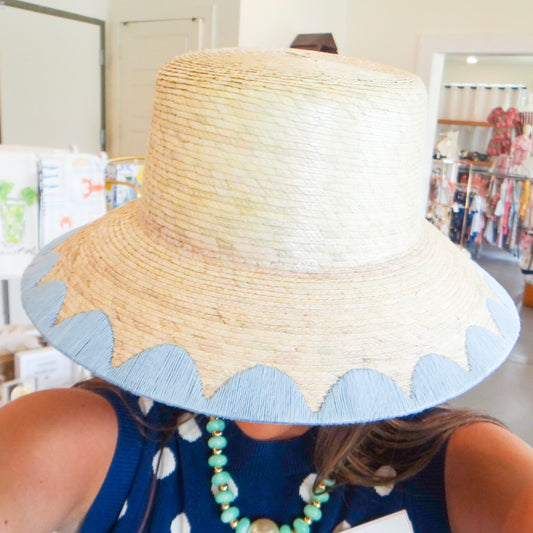 Blue Scallop Bucket Hat