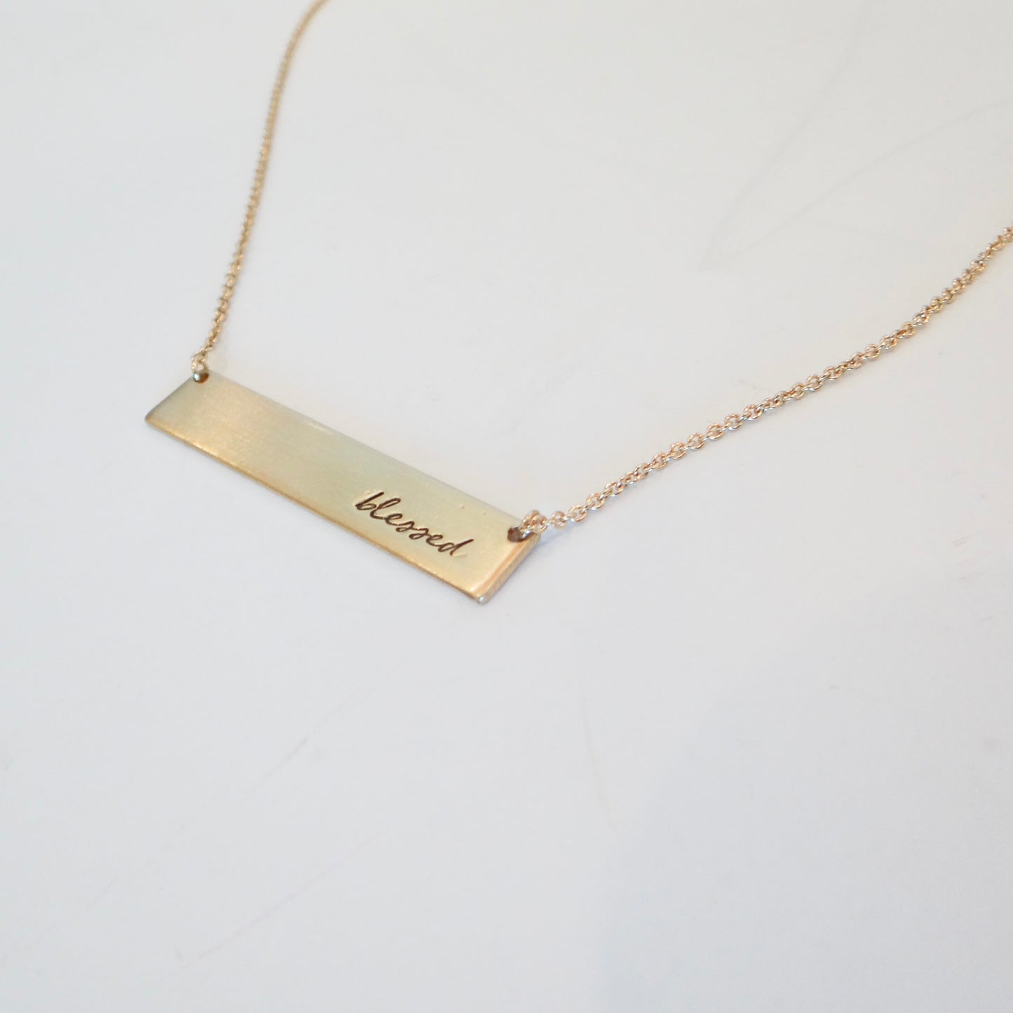 Blessed Bar Necklace