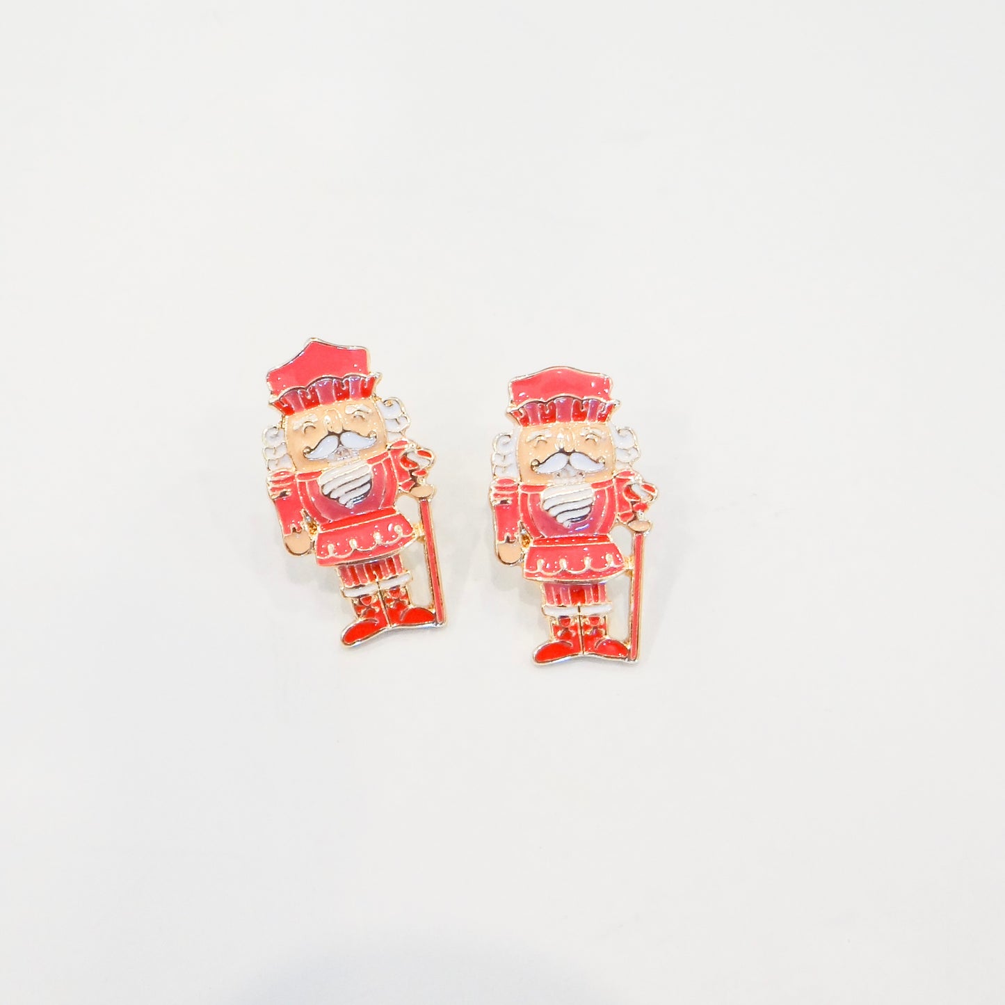 Pink Nutcracker Studs