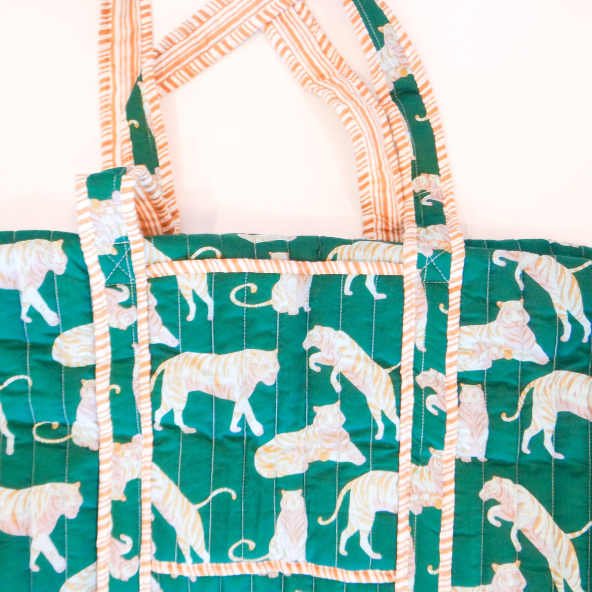 Chloe Tiger Quilted Duffle Bag