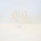 Glitter Gold Hoops