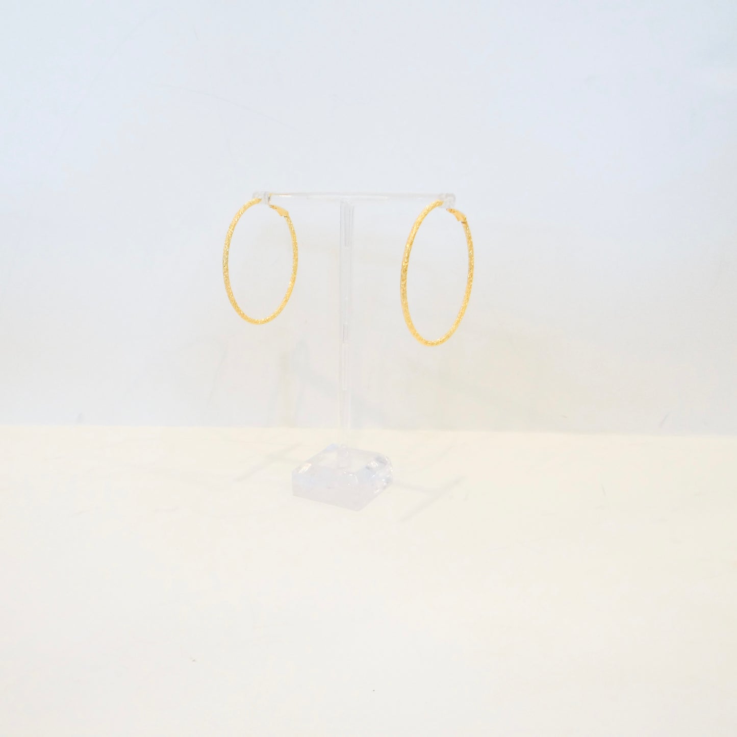 Glitter Gold Hoops