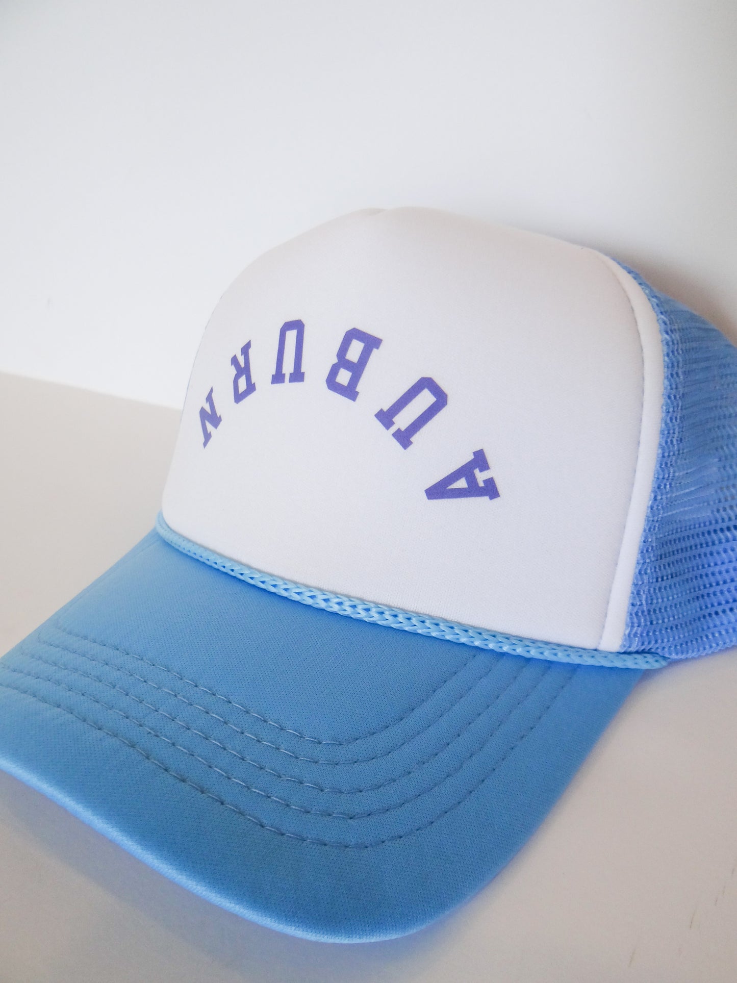 Upside Down Auburn Trucker Hat