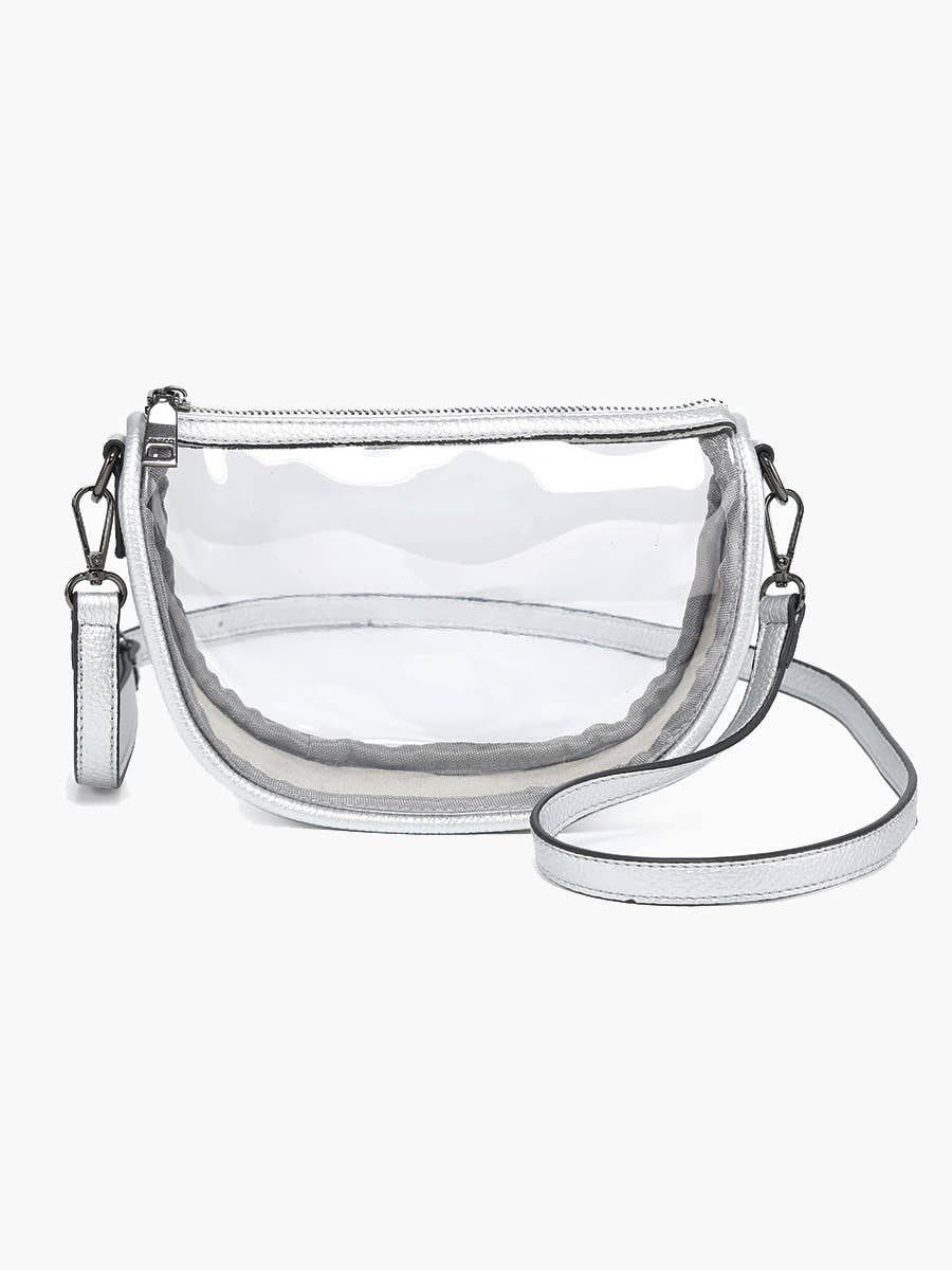 M2729 Peyton Clear Banana Crossbody Bag: Orange