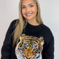 Women's Sequin Tiger Sweatshirt