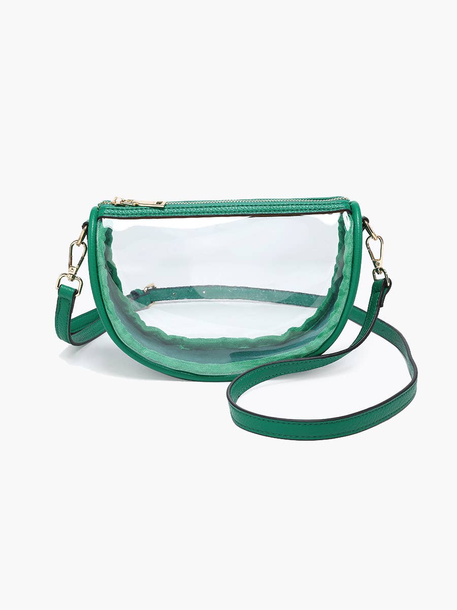 M2729 Peyton Clear Banana Crossbody Bag: Orange