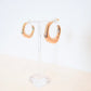 Gold Round Square Hoops