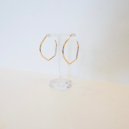 Abstract Gold Hoops