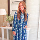 Ava Ikat Stripe Dress