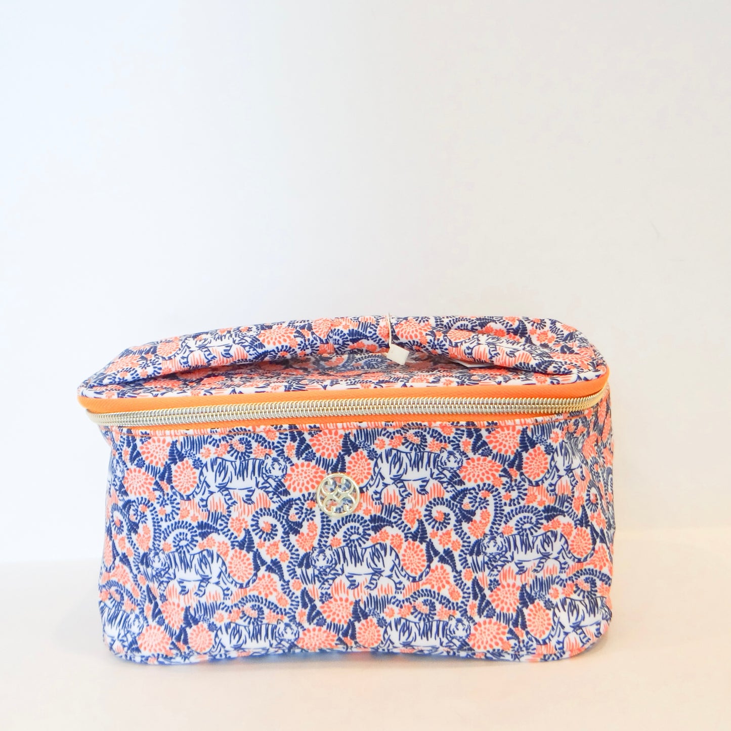 Tiger Lounge Bow Cosmetic Bag