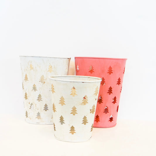 Antique Christmas Tree Gift Tin