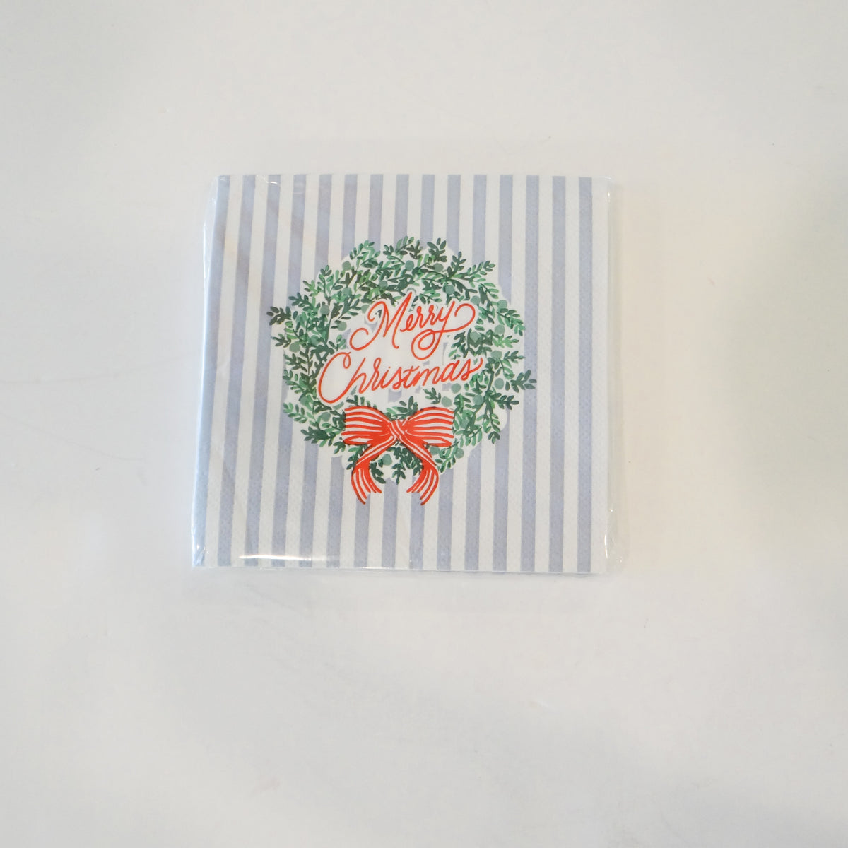 Wreath & Ribbon Cocktail Napkins