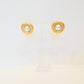Vintage Gold Circle Studs