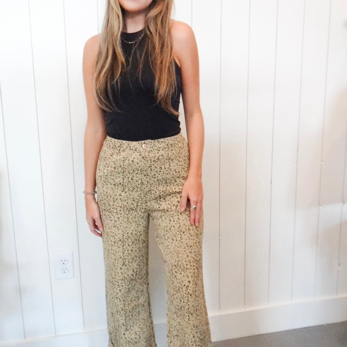 Leopard Print Jeans