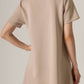 P. CILL Butter Modal Short Sleeve Dress: Navy / XL