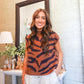 Camel Tiger Stripe Sweater