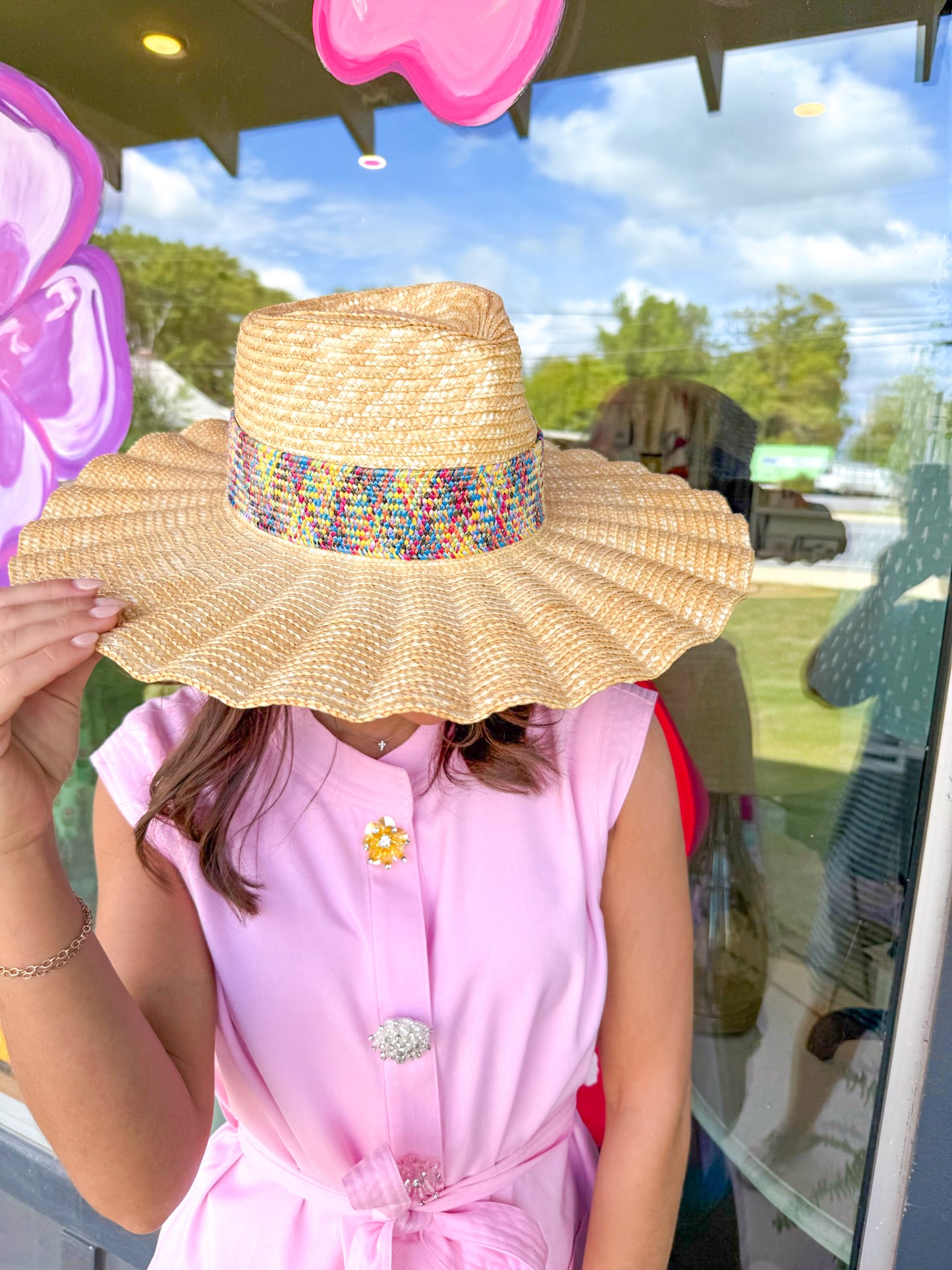 Bekah Wavy Brim Hat