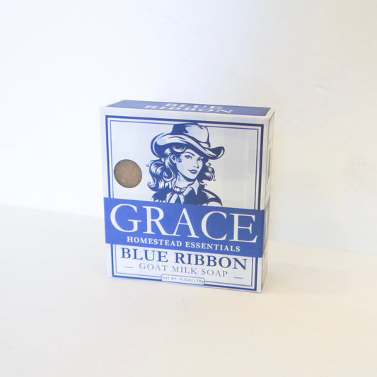 Grace Blue Ribbon Goat Milk Bar Soap