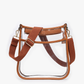 M2168CR Posie Clear Crossbody w/ Vegan Leather: Sand