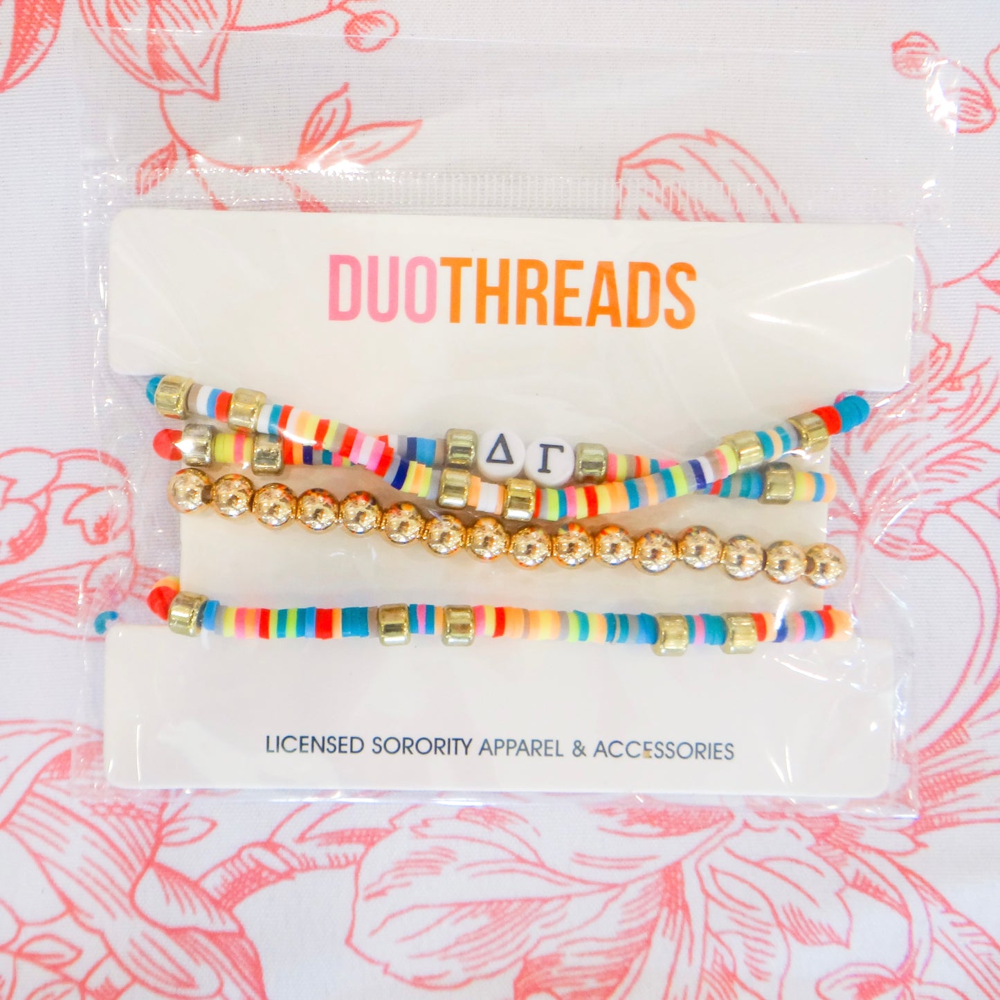Sorority Beaded Stack Bracelet Set
