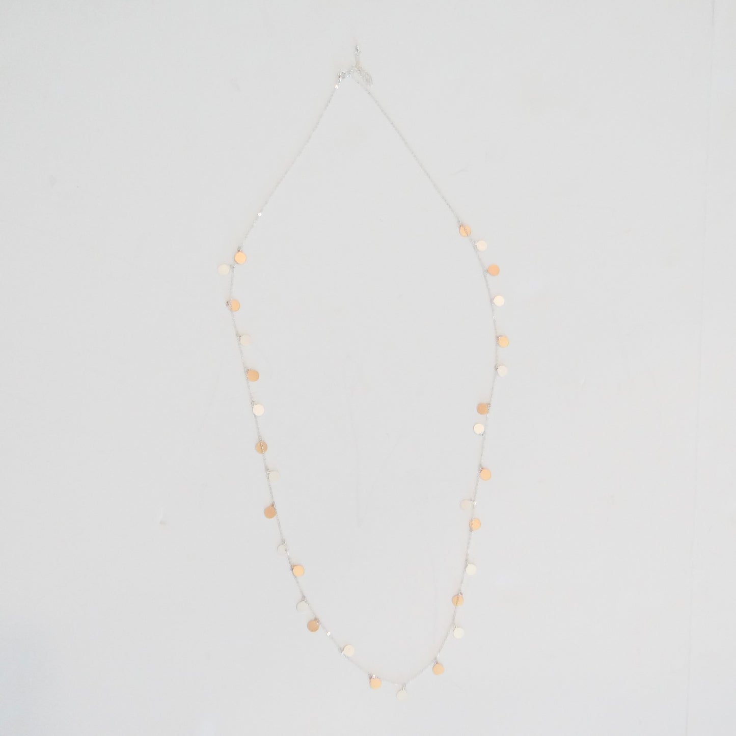 Mixed Metal Dot Necklace