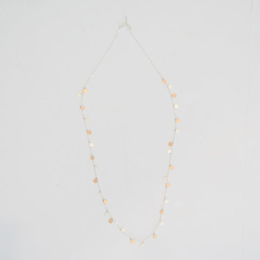 Mixed Metal Dot Necklace