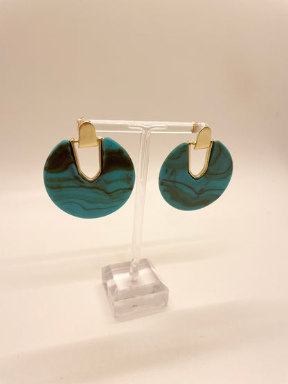 Laura Janelle Resin Circle Earrings