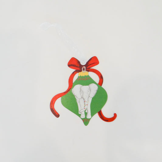 Tinsel Elephant Ornament