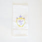 Mardi Gras Crest Hemstitch Hand Towel