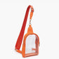 M2436CR Ellen Clear Sling Bag w/ Removable Guitar Strap: Taupe