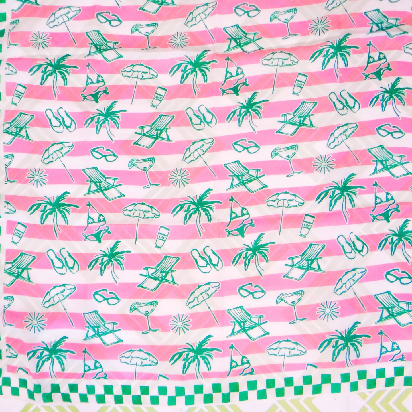 Pink Tropical Scarf