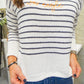 War Eagle Striped Knit Sweater
